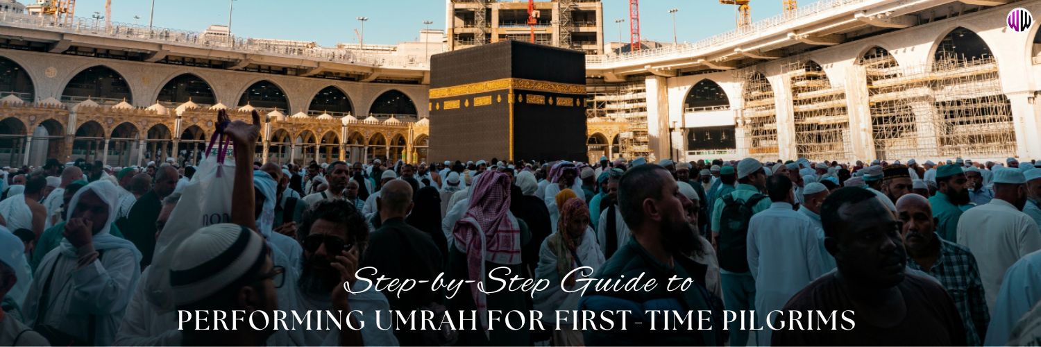 First-time pilgrims performing Umrah at the Holy Kaaba in Mecca First-time pilgrims performing Umrah at the Holy Kaaba in Mecca